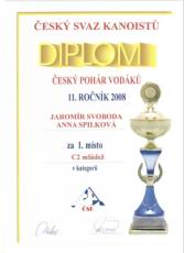 diplom 1.místo C2m v ČPV 2008
